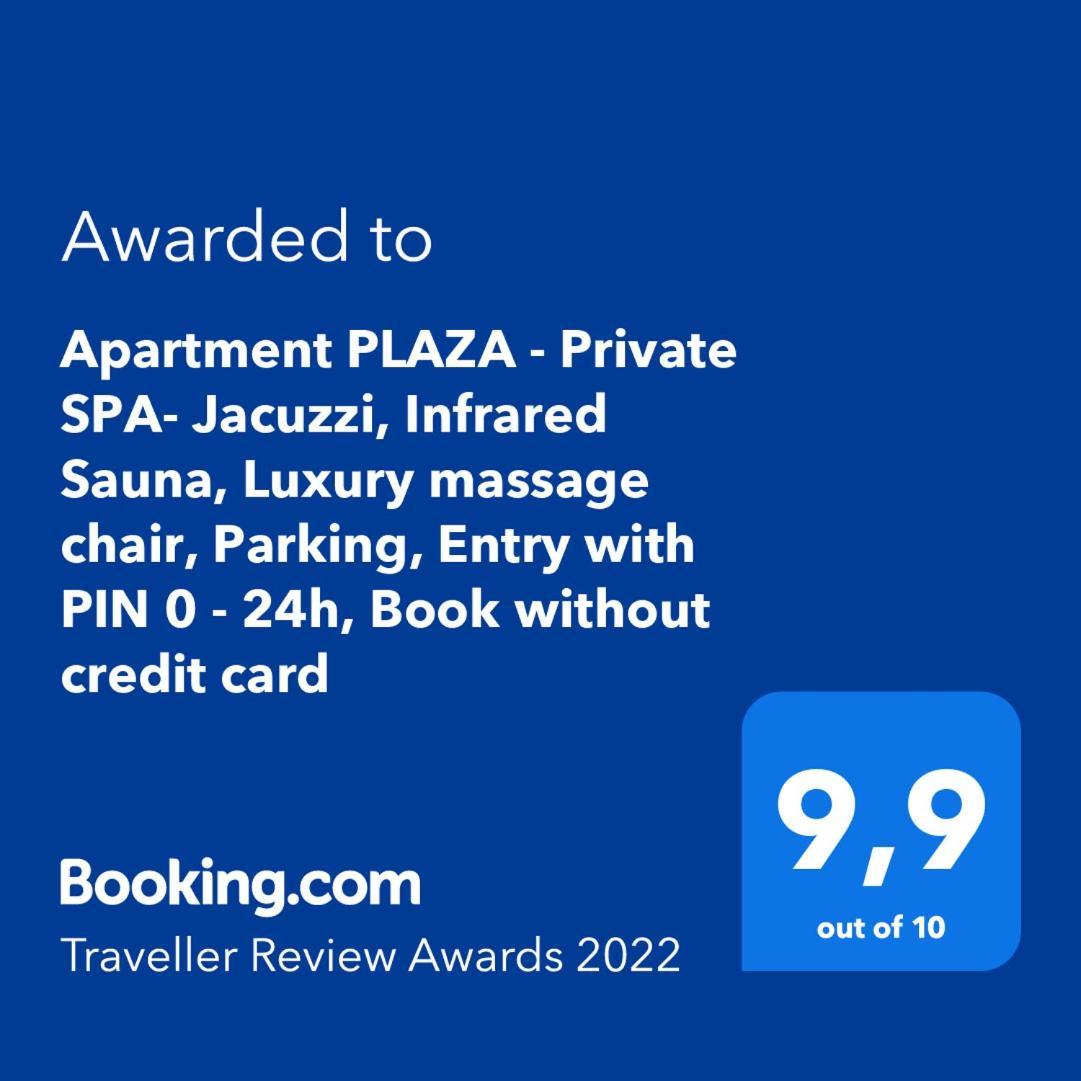 Apartment Plaza ----Wallbox 11Kw 16A ----- Private Spa- Jacuzzi, Infrared Sauna, Luxury Massage Chair, Parking, Entry With Pin 0 - 24H, Free Cancellation 24 Hours Before Check In Slavonski Brod Room photo